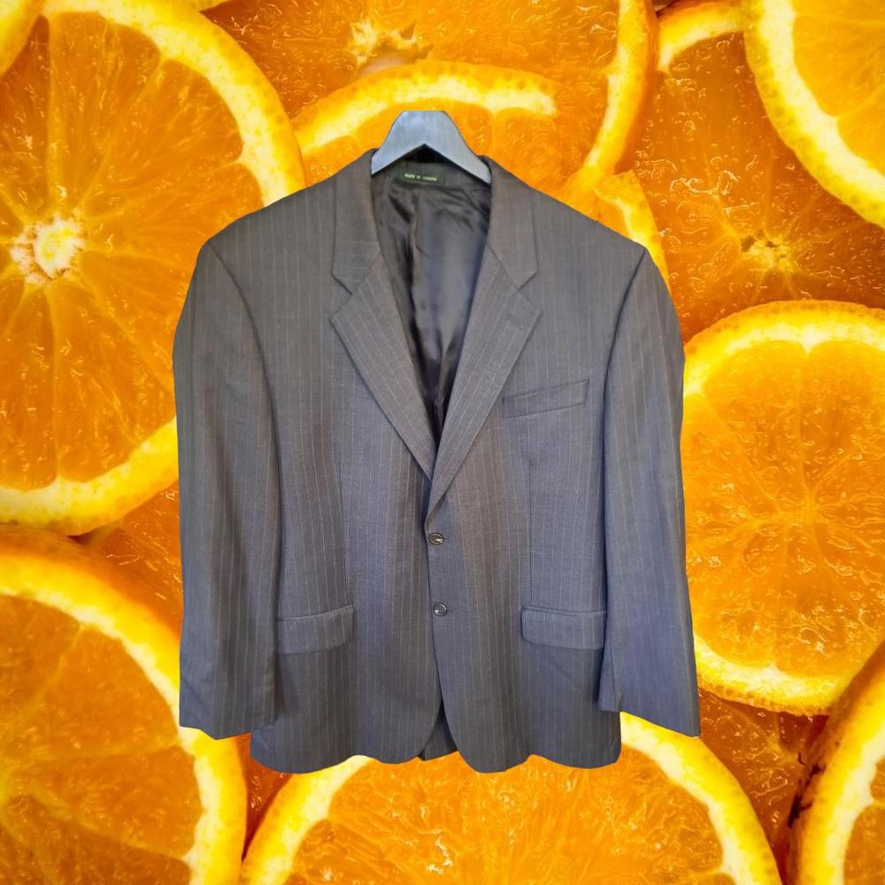 Lauren‎ Ralph Lauren Gray Pinstripe Blazer Size 46L